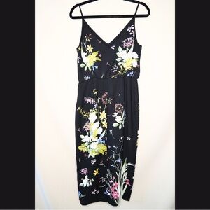 Floral Black Dress